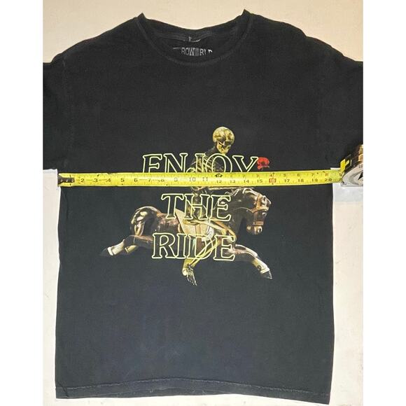 Travis Scott Astroworld “Enjoy The Ride” Long Sleeve Graphic Tee Black Sz Medium - Picture 4 of 6